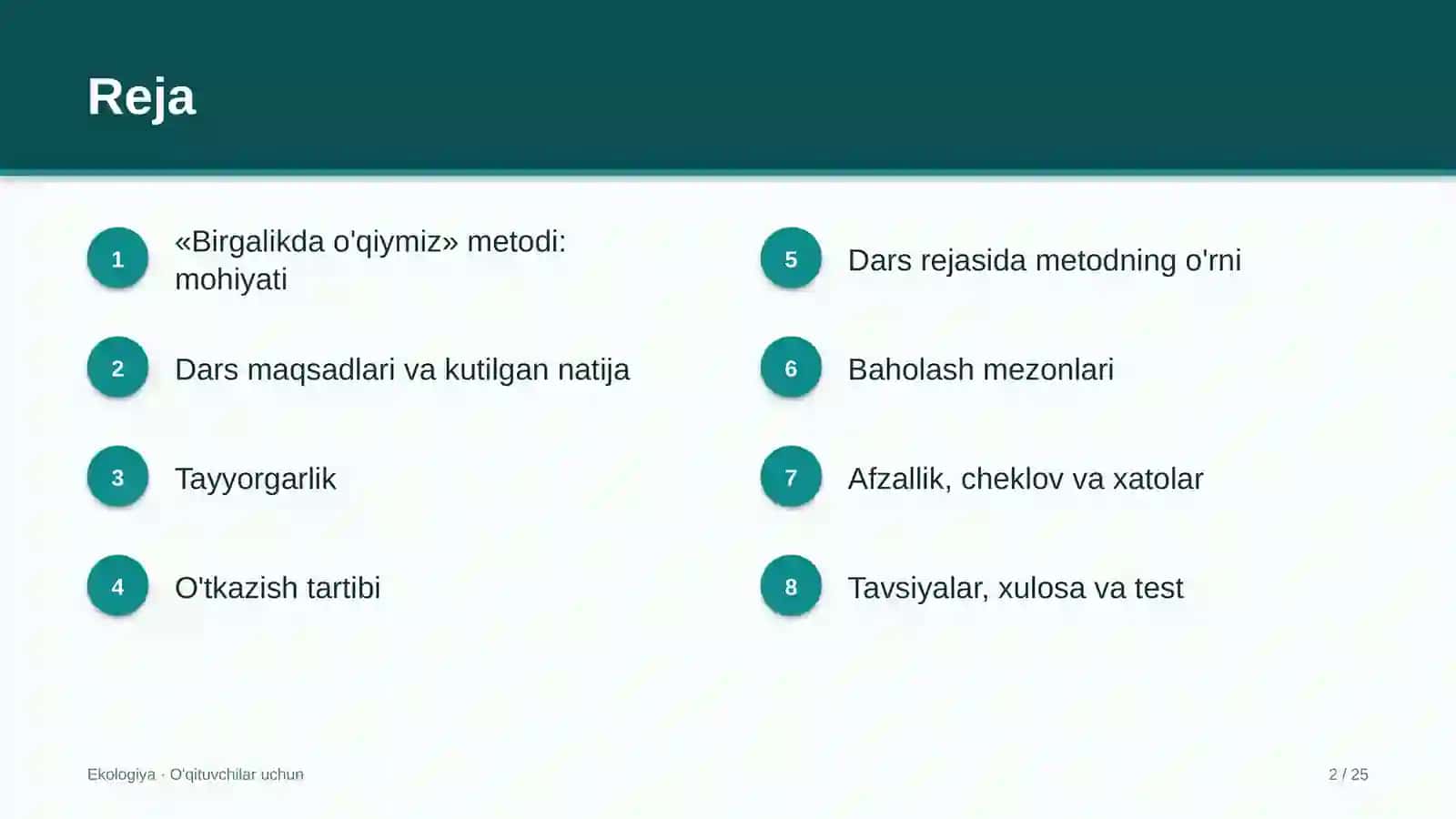 ekologiya darslarida birgalikda o'qiymiz metodidan foydalanish 9349 2
