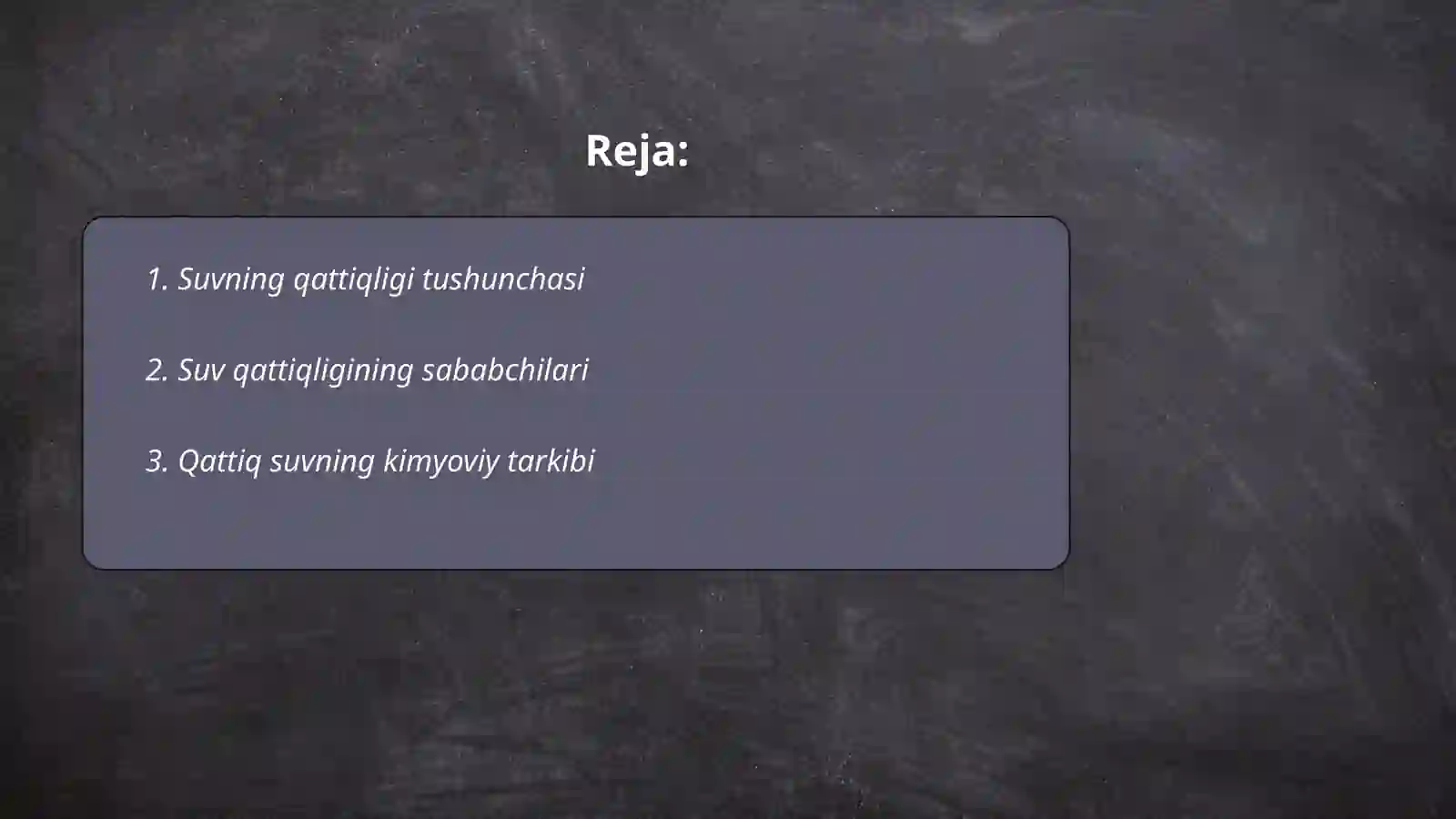 Suvning qattiqligi va uni yoʻqotish usullari 2