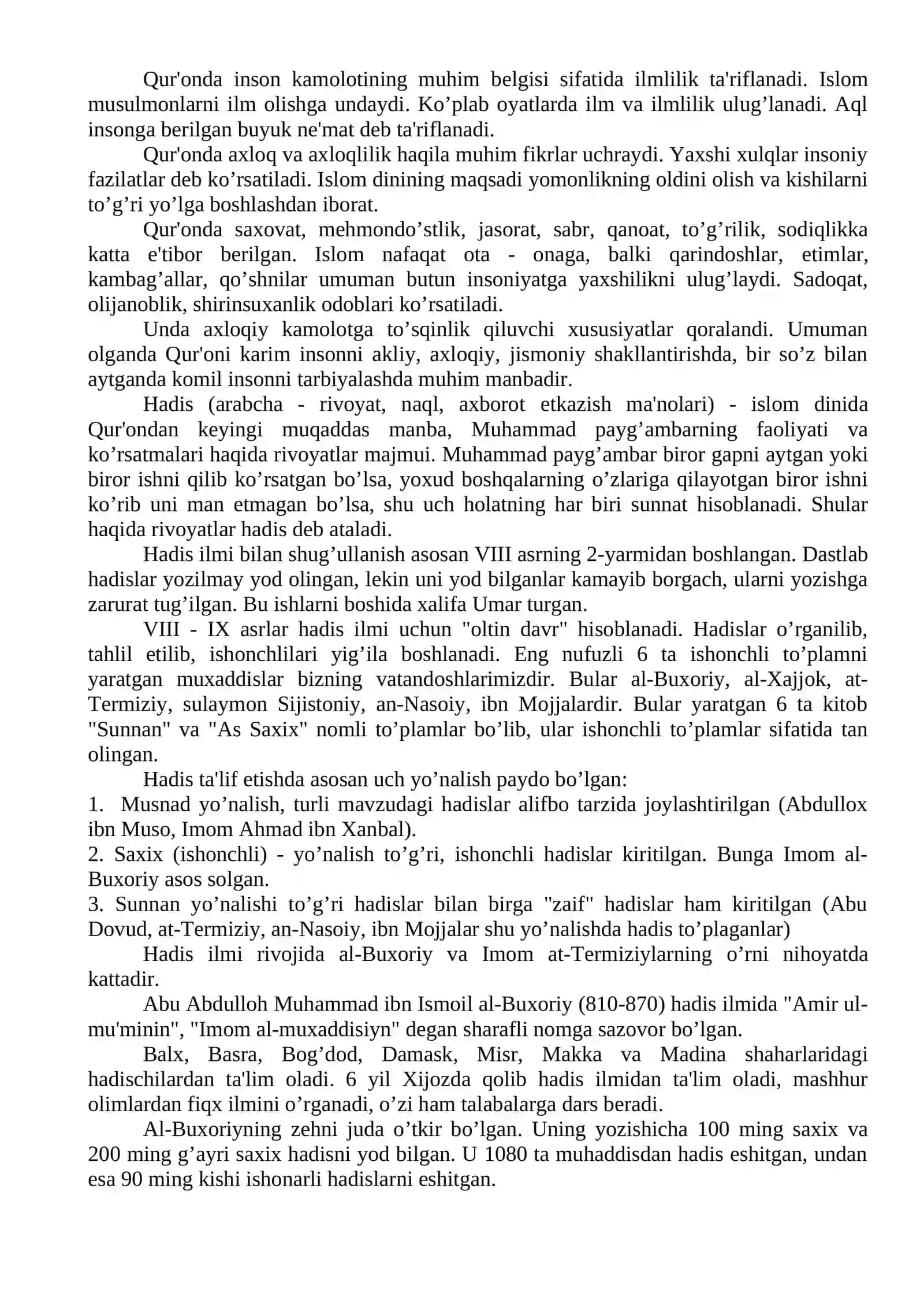 VII ASRDAN XIV ASRGACHA MARKAZIY OSIYODA TA'LIM - TARBIYA VA PЕDAGOGIK FIKR TARAQQIYOTI 2