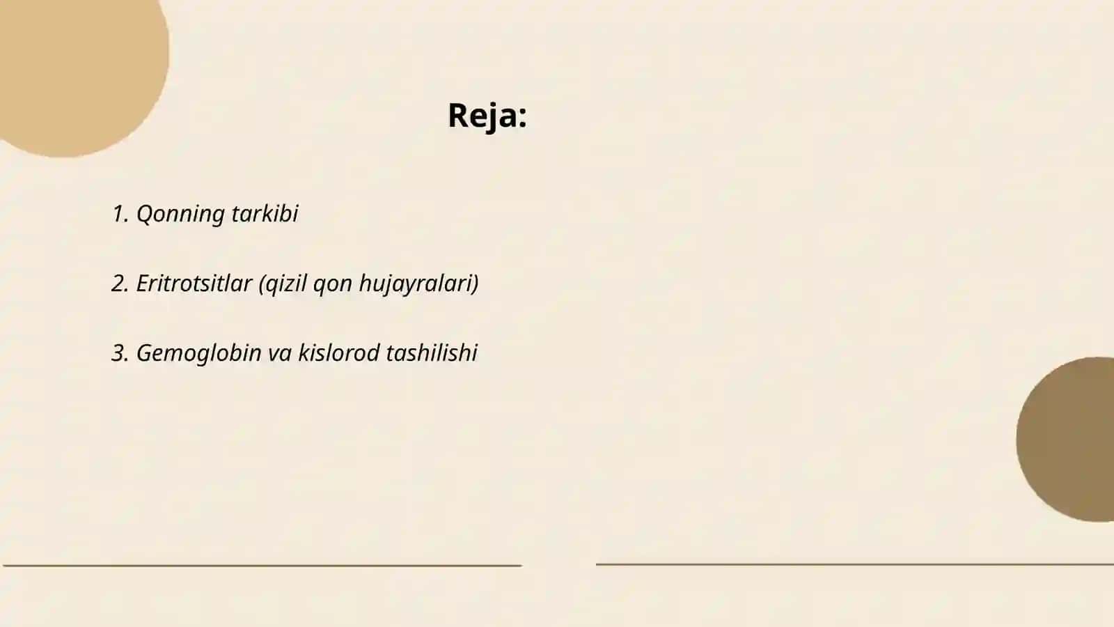 Qonning tarkibi 2