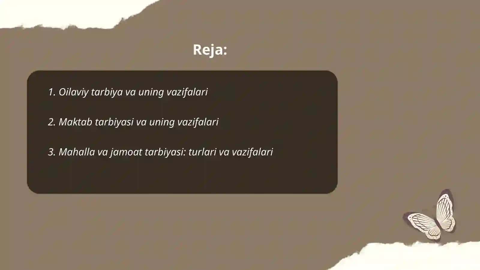 Tarbiya turlari va vazifalari 2