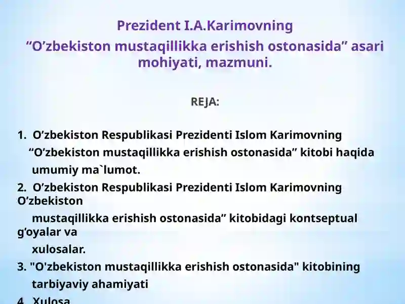 O’zbekiston tarixi 2