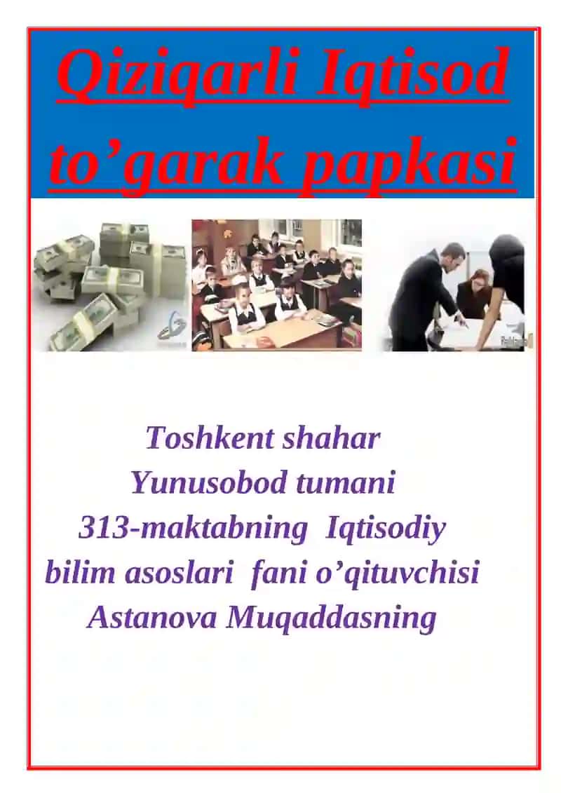 IQTIDORLI O’QUVCHILAR BILAN ISHLASH XUJJATLARI 2