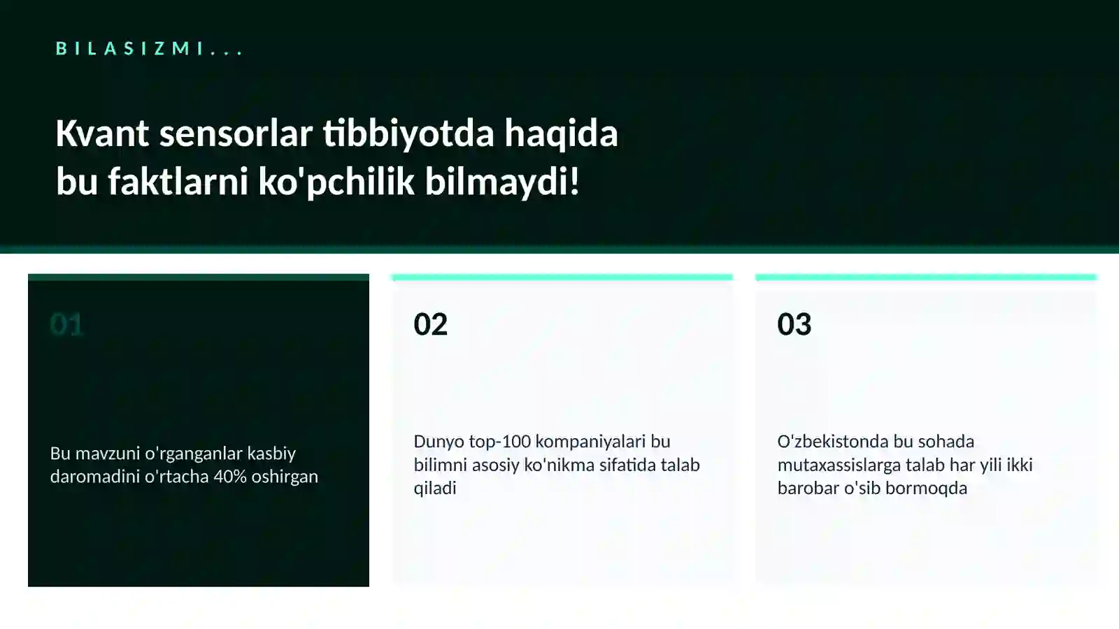 Kvant sensorlar tibbiyotda 2