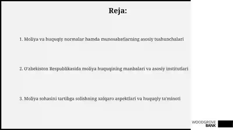 Moliya-huquqiy me'yorlar va moliya-huquqiy munosabatlar 2