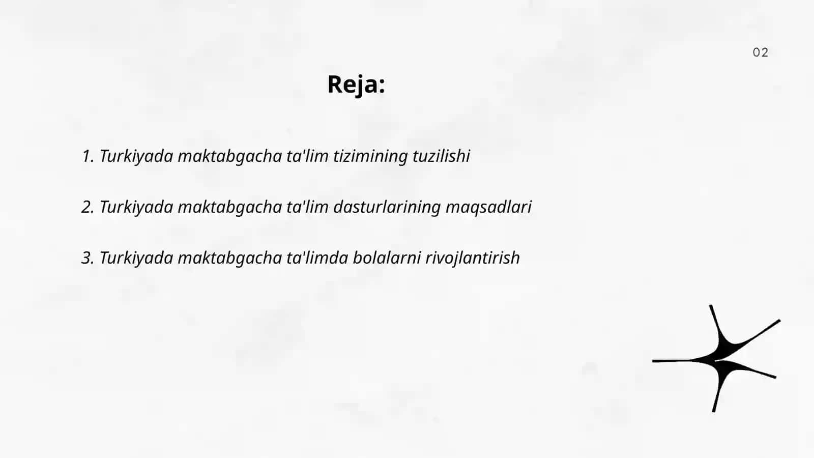 Turkiya maktabgacha taʼlim tizimi va unda taʼlim dasturlarining bajarilishi 2