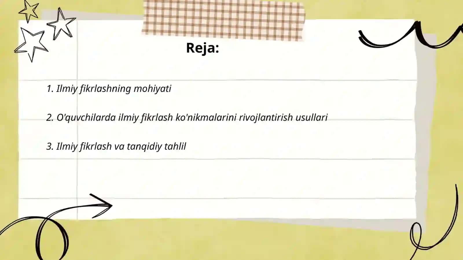Ilmiy fikrlashni rivojlantirish 2