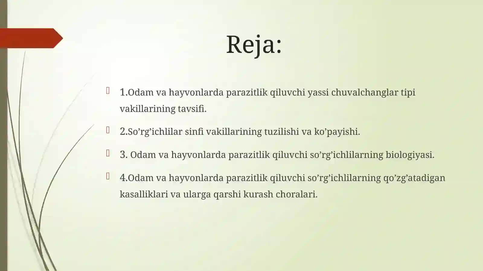 Odam va hayvonlarda parazitlik qiluvchi so'rg'ichlilar sinfi vakillarining biologik xususiyatlari 2
