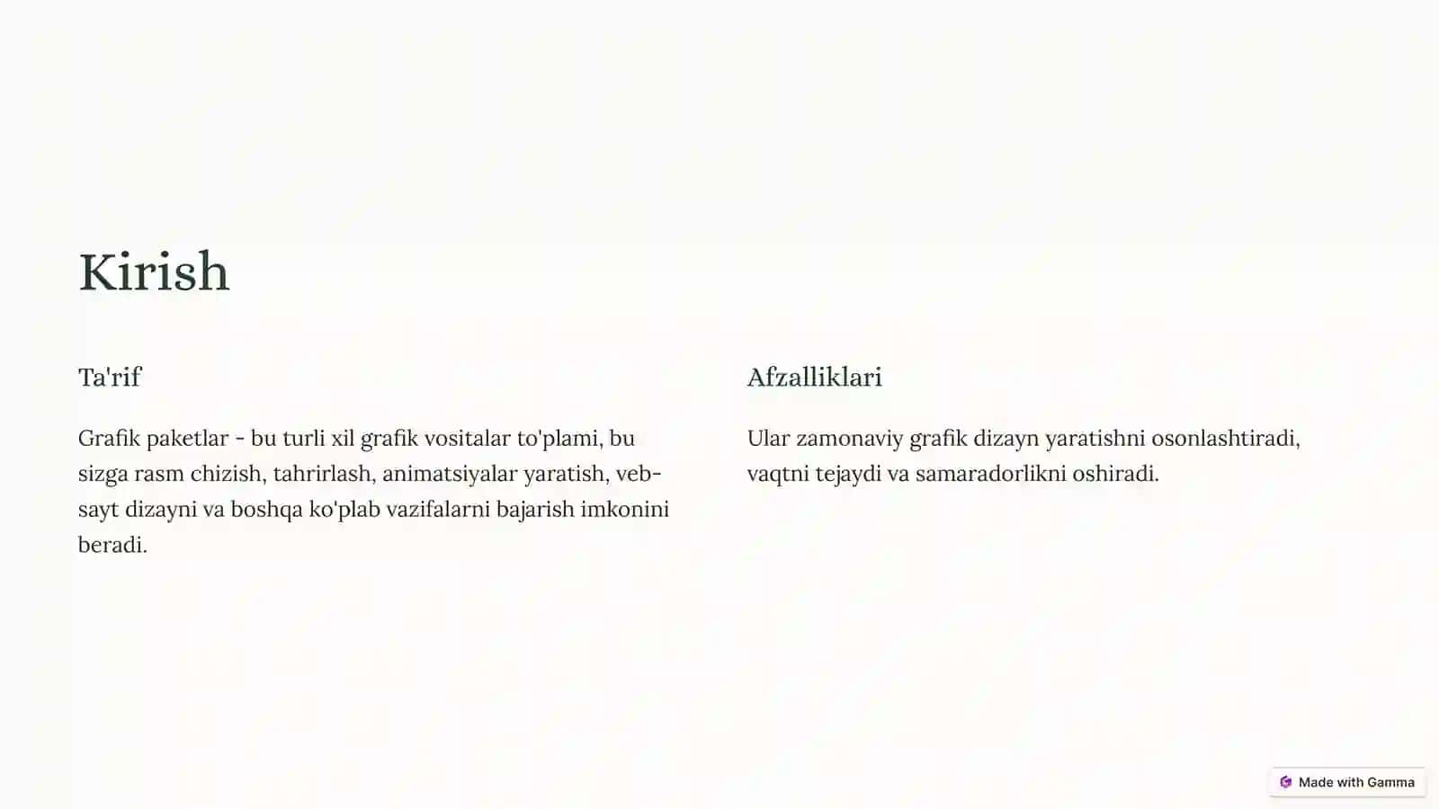 Mapleda Grafik Paketlar Imkoniyatlari 2