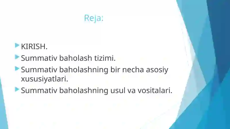 SUMMATIV VA FORMATIV BAHOLASH TIZIMI 2