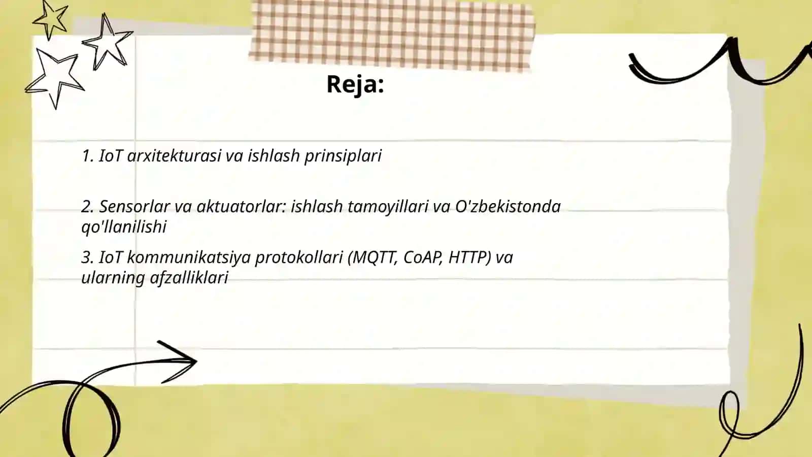 IoT texnalogyalari ishlash prinsiplari va ozbekistonda qollanilishi 2