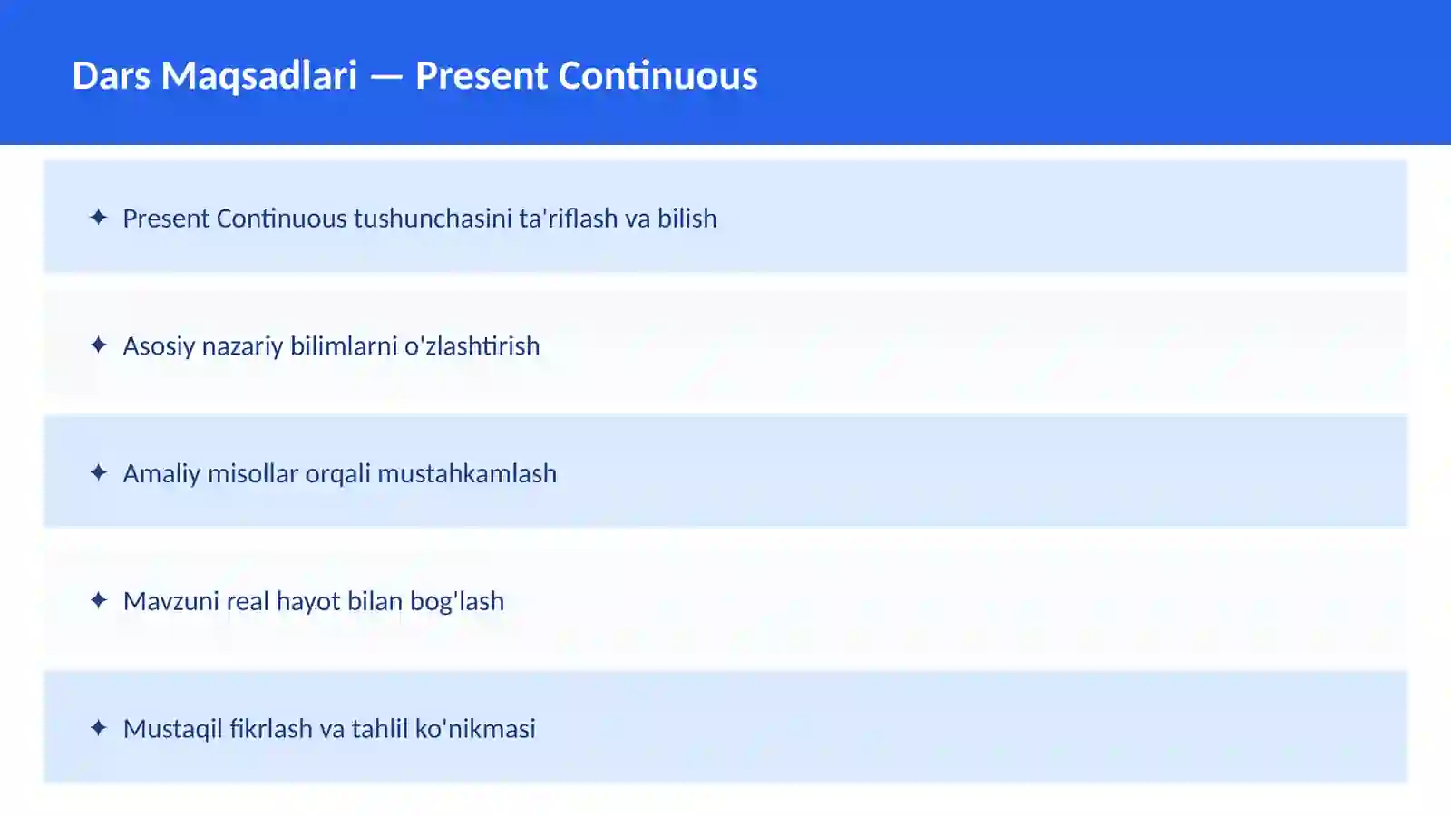 Present Simple 2