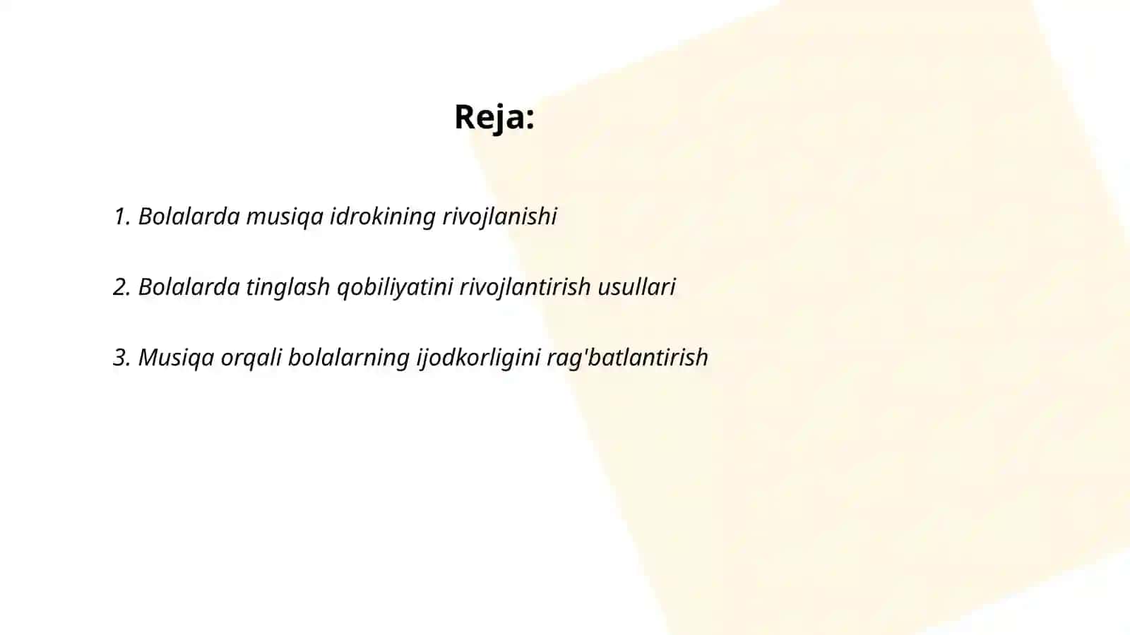 Bolalarda musiqani idrok etish tinglash qobilyatlarini rivojlantirish 2