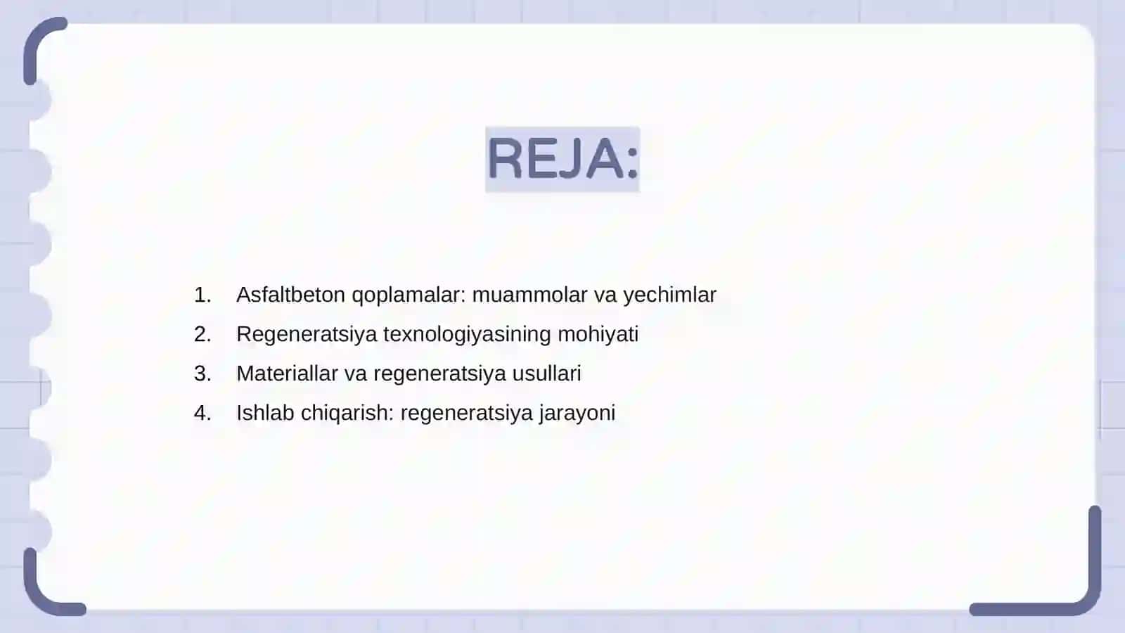 Asfaltbeton qoplamalarida regeneratsiya texnologiyasi 2