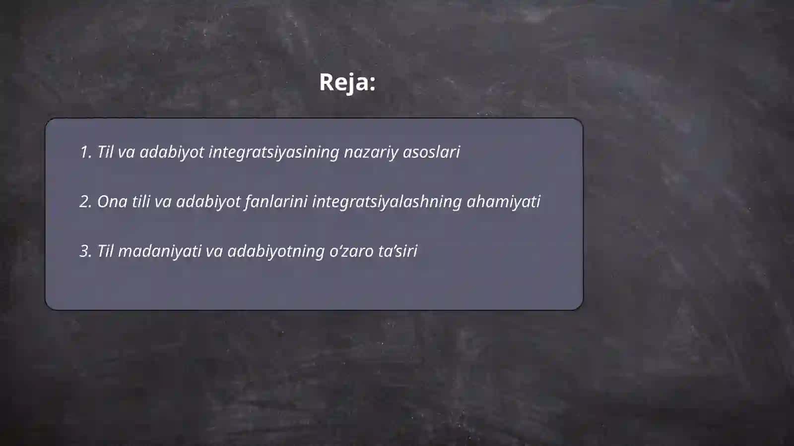 Til va adabiyot integratsiyasi 2