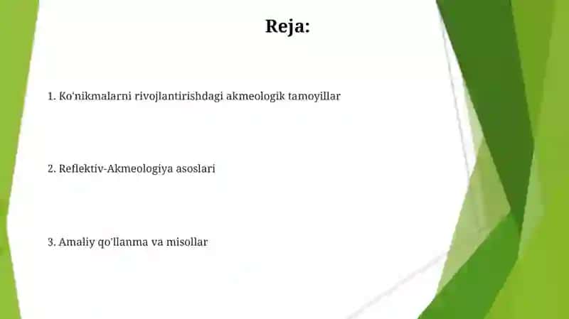 Ko'nikmalarni rivojlantirishdagi akmeologik tamoyillar 2