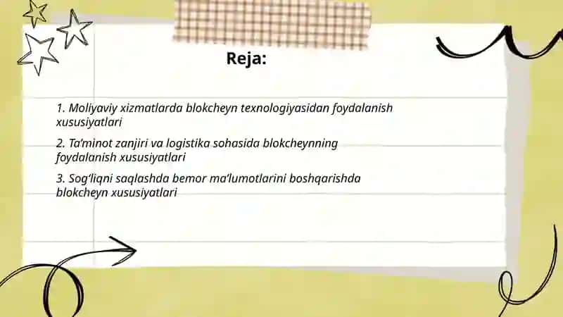 Har xil faoliyat sohalarida blokcheyn texnologiyalaridan foydalanish xususiyatlari 2