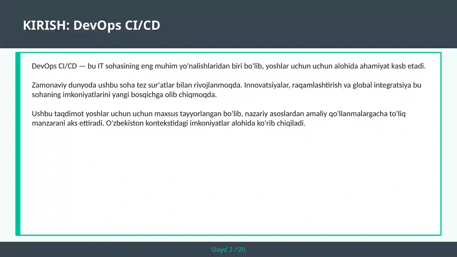 DevOps CI/CD 2