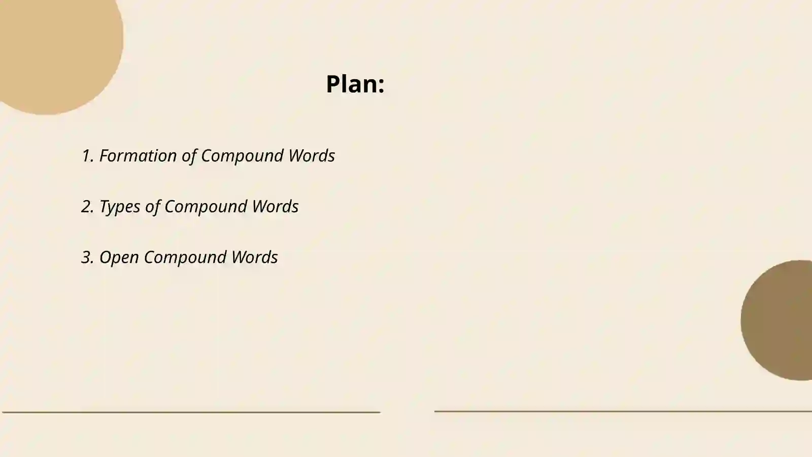 Formation of Compound Words 2