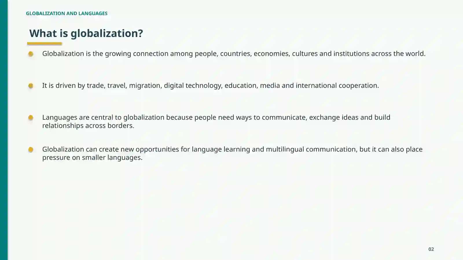 GLOBALIZATION AND LANGUAGES 2