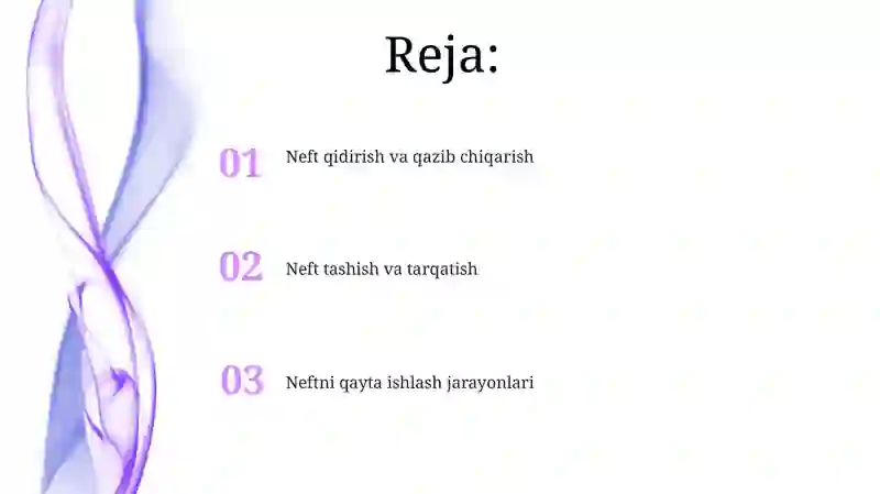 Neftning qayta ishlash jarayonlari 2