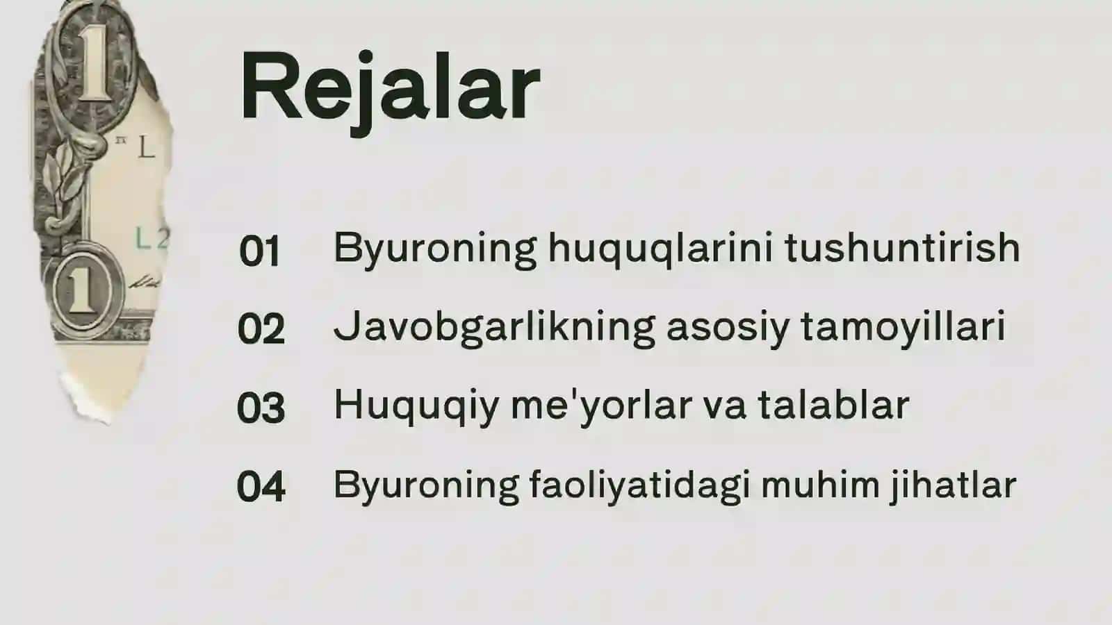 Byuroning huquqlari va javobgarligi 2