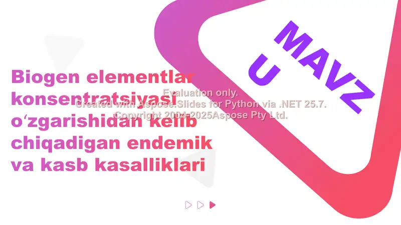 Biogen Elementlar va Endemik Kasalliklar 2