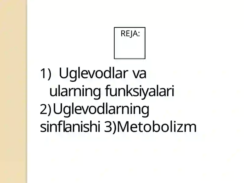 Uglevodlar almashinuvi 2