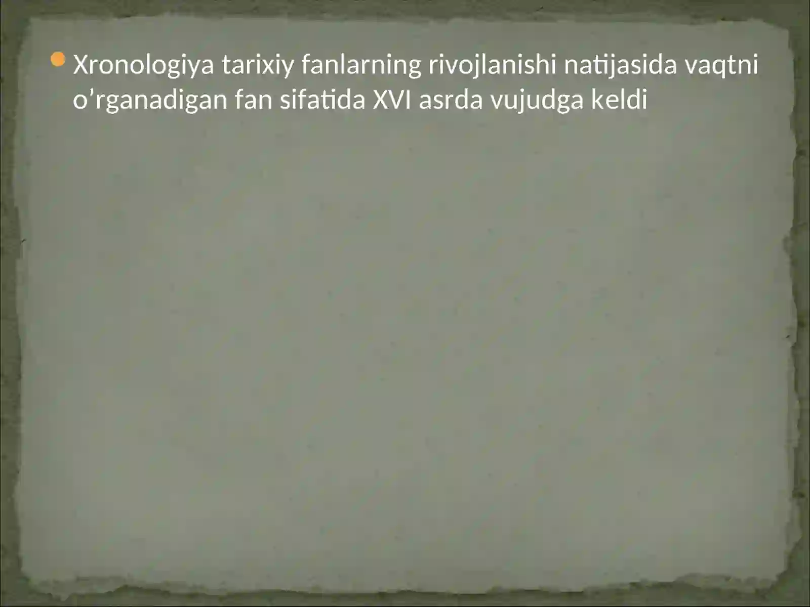 Xronologiya 2