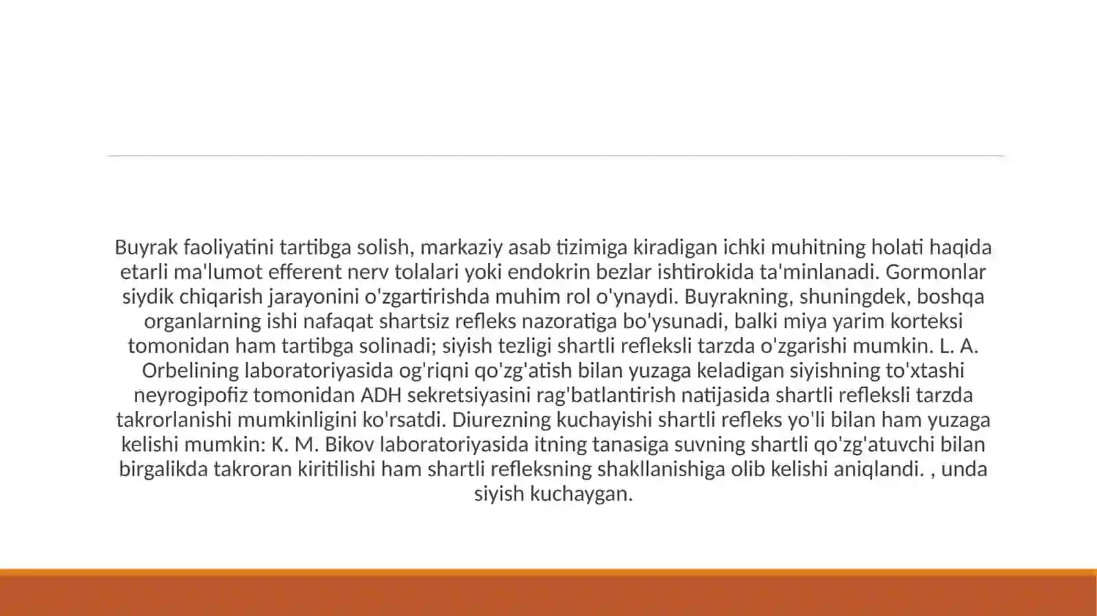 Buraklar faoliyatida nerv boshqaruvi 2
