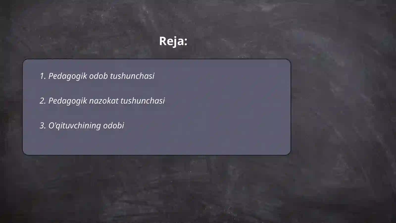 Pedagogik odob va pedagogik nazokat tushunchalari va uni o'qituvchi faoliyatida tutgan o'rni 2