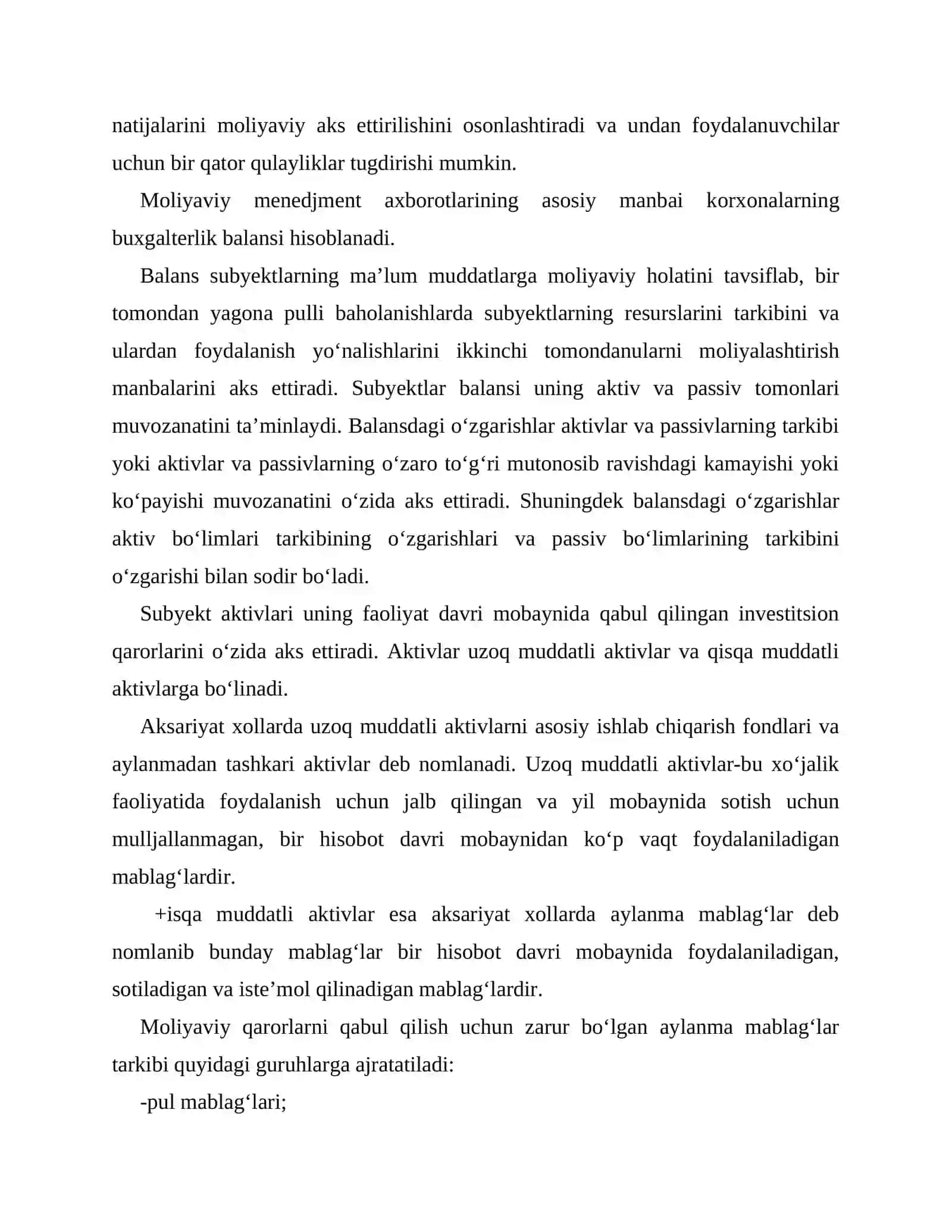 Korxonalarning moliyaviy natijalarini baholash 2