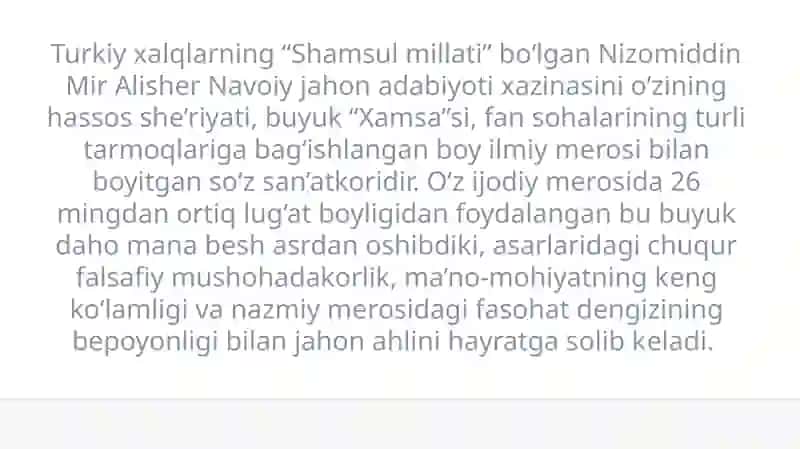 ALISHER NAVOIYNING “MAHBUB-UL QULUB” ASARINING PEDAGOGIK TAHLILI 2