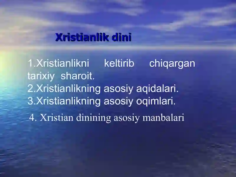 Xristianlik dini 2