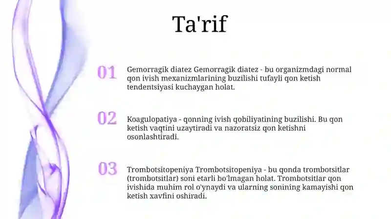 Gemorragik Diatez KoʻRiniahlari 2