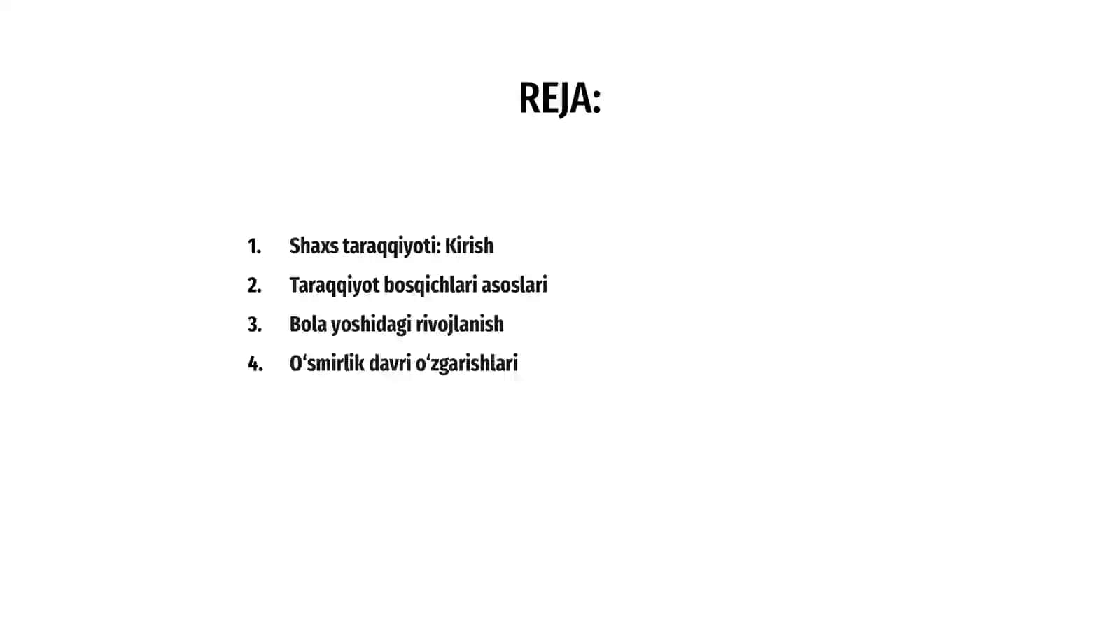 Shaxs taraqqiyotini davrlarga boʻlish 2