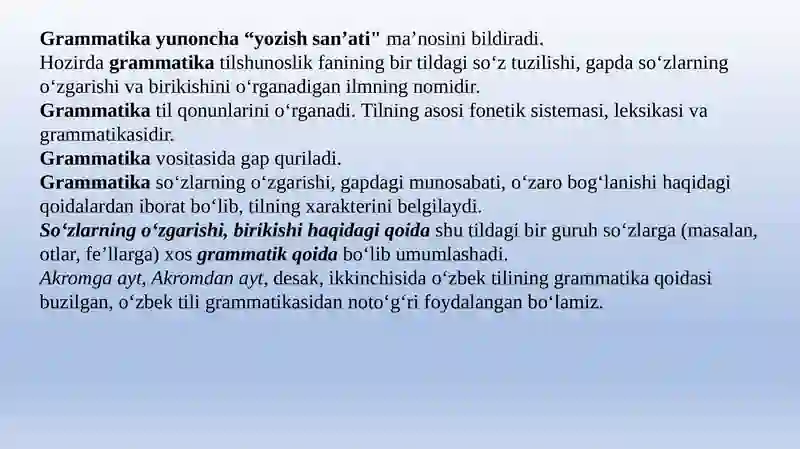 Grammatika 2