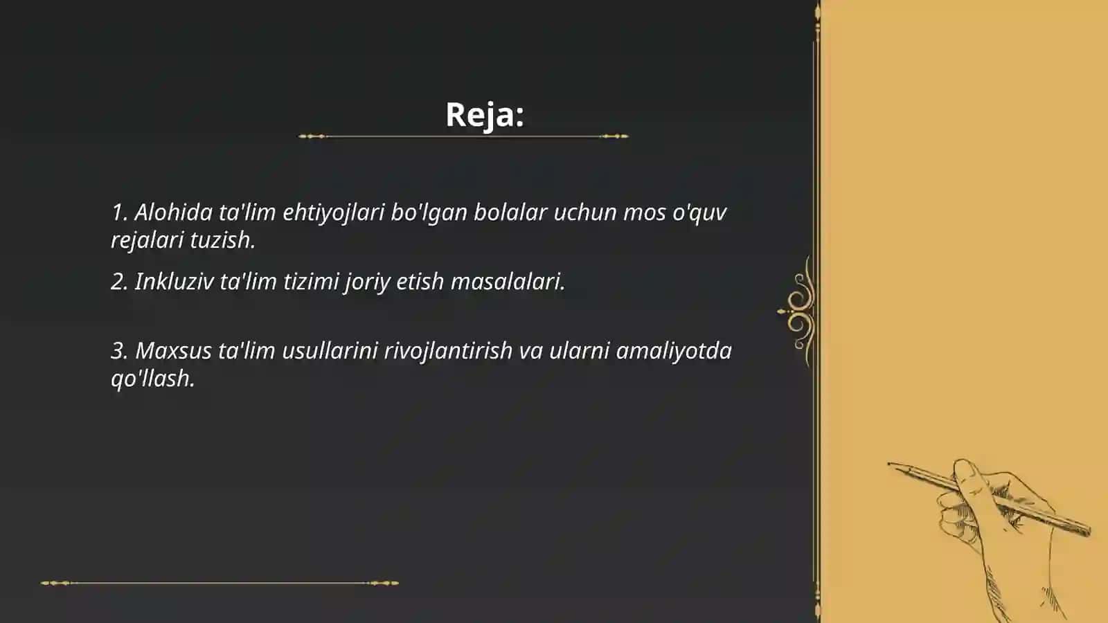 Alohida ta'lim ehtiyojlari bo'lgan bolalarni oʻqitish va tarbiyalash muammolari va ularning yechimi 2