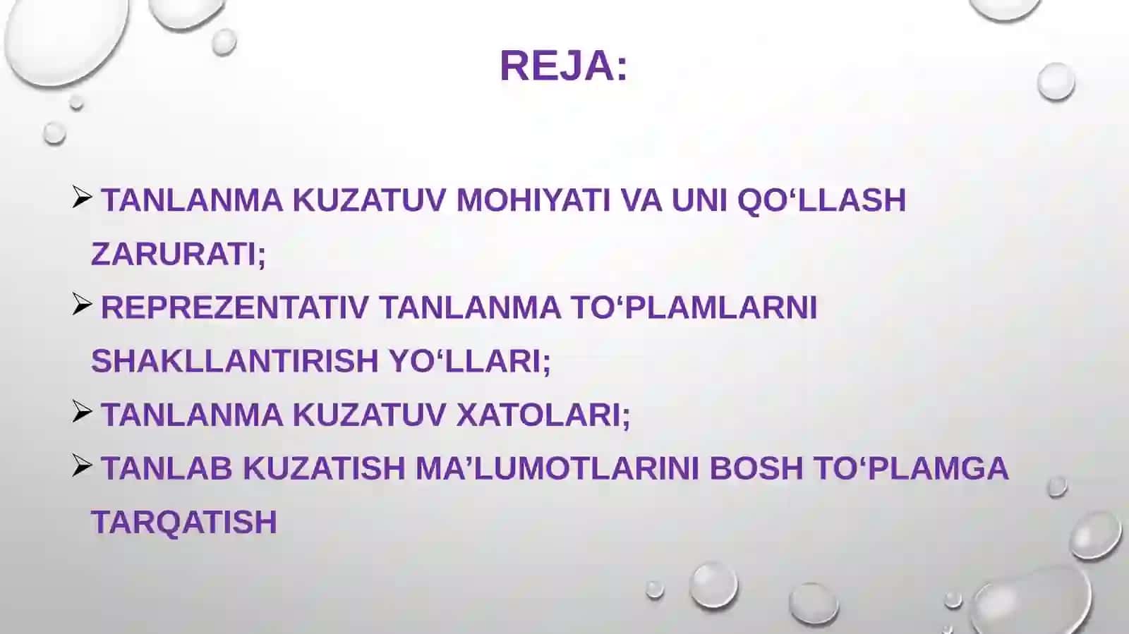 TANLANMA KUZATISH 2