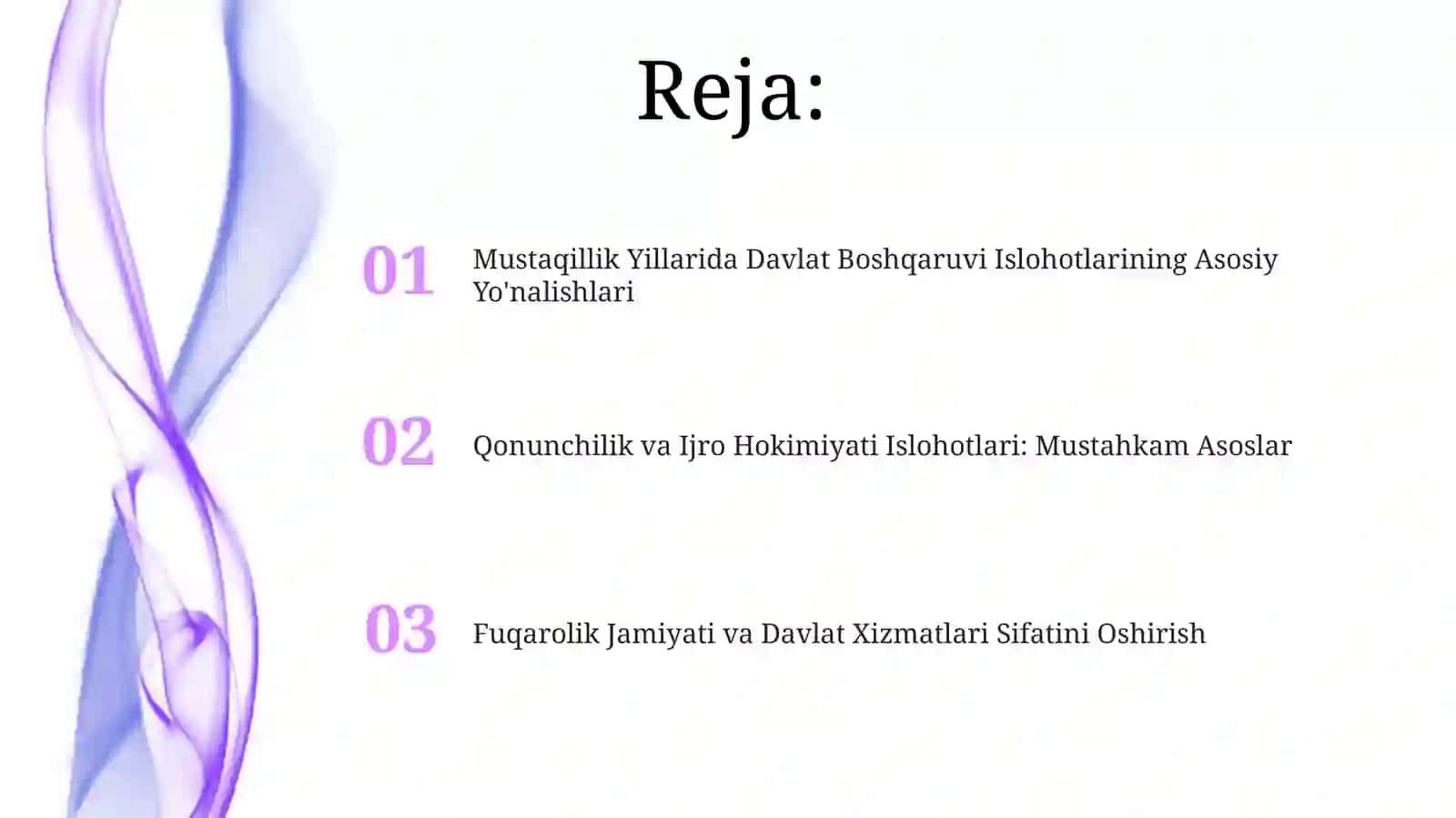 Mustaqillik Yillarida Davlat Boshqaruvi Islohotlarining Asosiy Yo'nalishlari 2