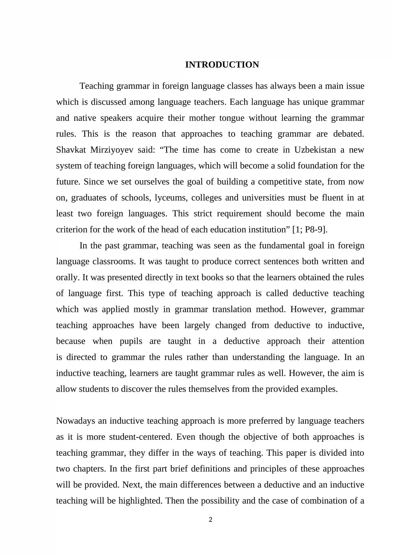 Teaching Grammar in Foreign Language Classes 2