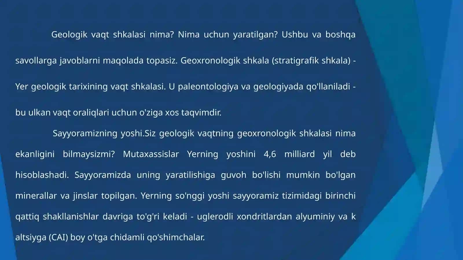GEOXRONOLOGIK SHKALA 2