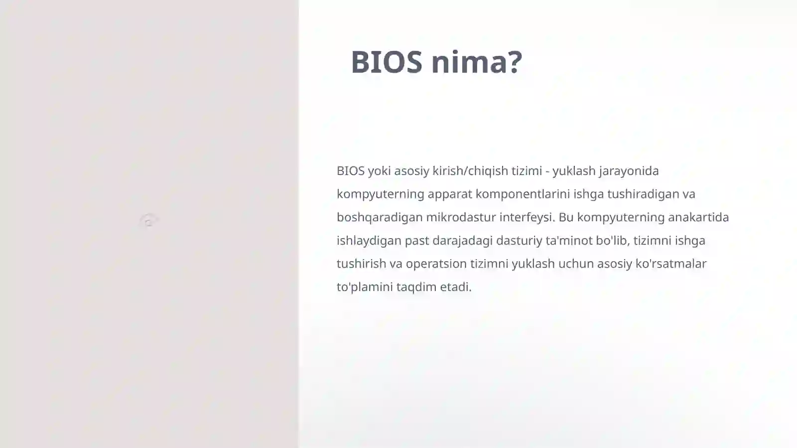 BIOS va UEFI bilan tanishish 2