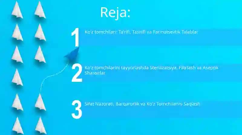 Koʼzga ishlatiladigan dorilar tayyorlashning oʻziga xos usullari 2