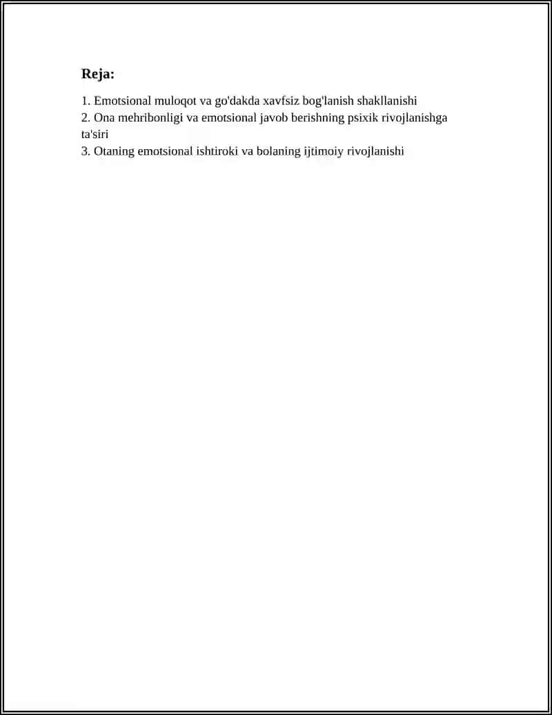 GO'DAKLIK DAVRIDA PSIXIK RIVOJLANISHDA KATTALAR BILAN EMOTSIONAL MULOQOTNING AHAMIYATI 2