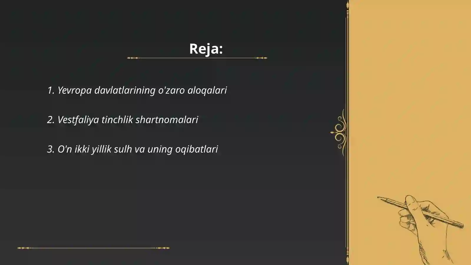 Yevropa davlatlarining o'zaro aloqalari 2