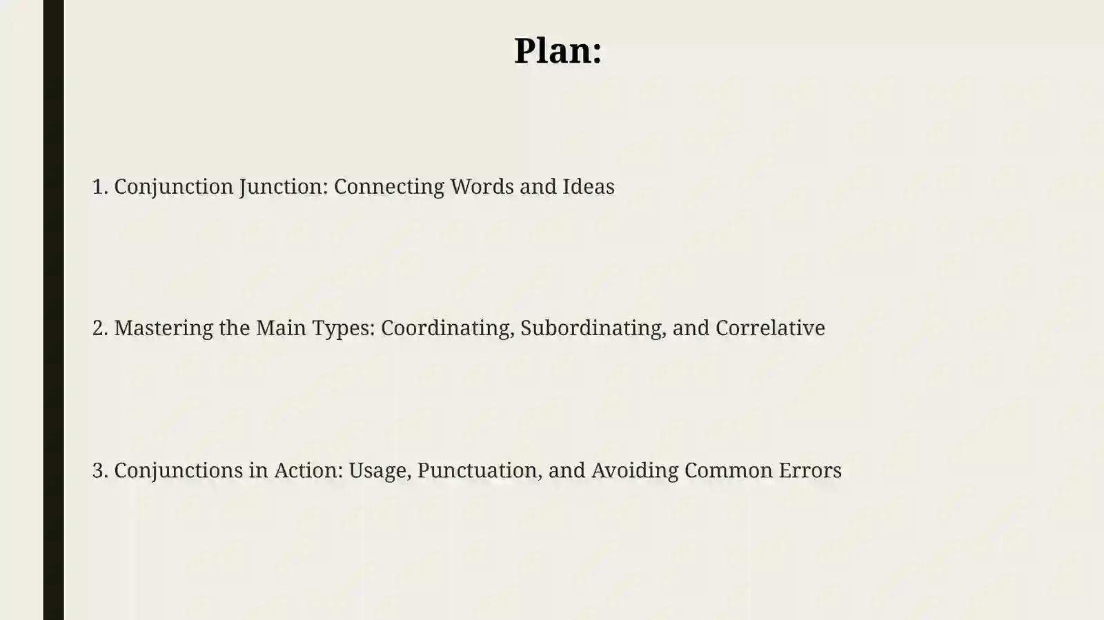 Types of conjunctions 2