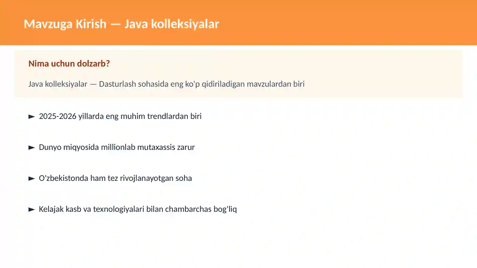 Java kolleksiyalar 2