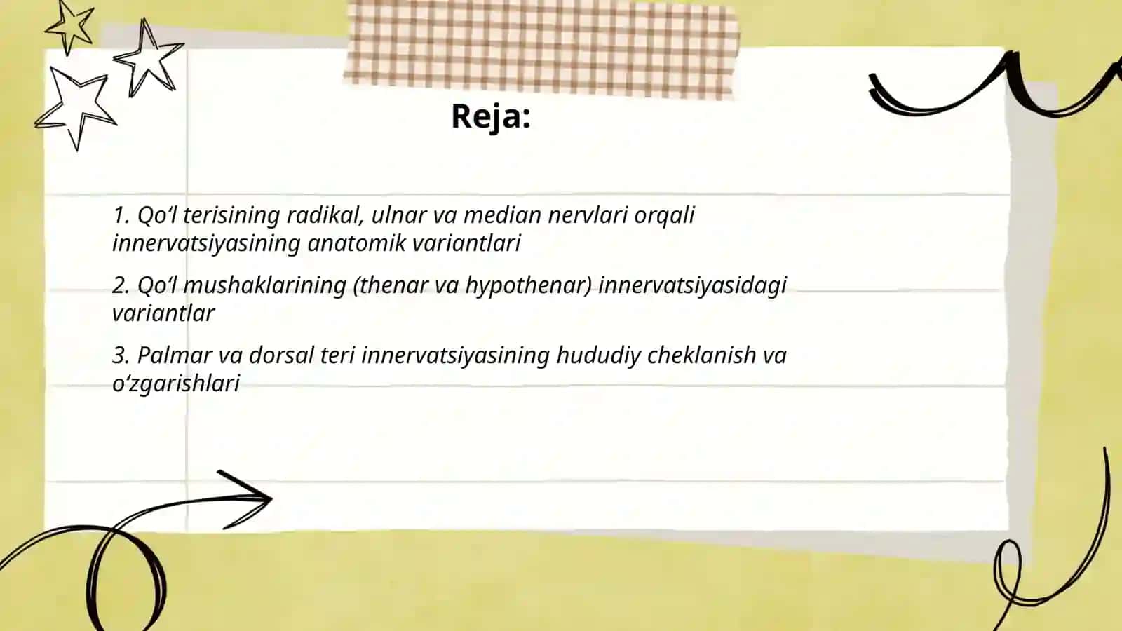 Qoʻl va oyoq terisi va mushaklari innervatsiyasi 2