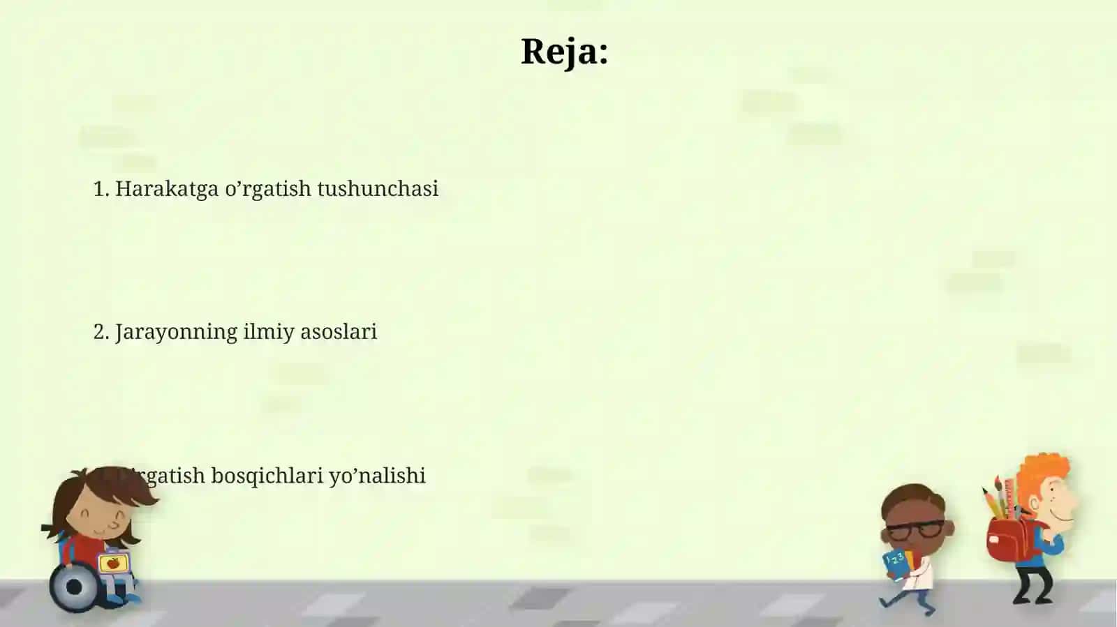 Harakatga o’rgatish jarayonining asoslari 2